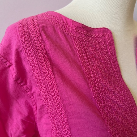 ROLLER RABBIT TUNIC M BARBIECORE COTTON  BEACH RESORT VACATION COASTAL GRANDMA - Picture 7 of 12